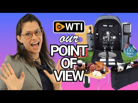 Picnic Backpack for 2 - All-in-One for Couples [with Picnic Blanket & Portable Wine Table] - Waterproof 32L - Insulated Picnic Set - Cooler Pouch & Wine Holder - Dating - WTI product video review