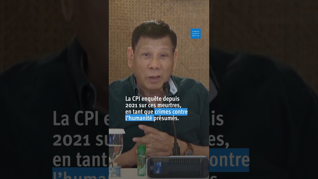 Philippines : Arrestation de l'ex-président Duterte