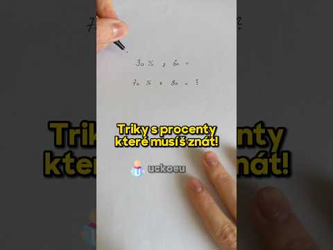 ⚠️ Triky s procenty, které musíš znát! |1| ⚠️