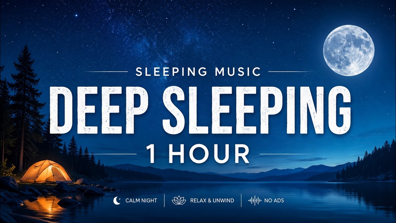 Sleeping Music for Deep Sleeping | Calm Night Sky Ambience | 1 Hour | No Ads