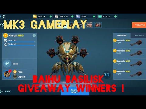 Khepri Kramola MK3 Gameplay + #wrwinbbasilisk Winners / War Robots
