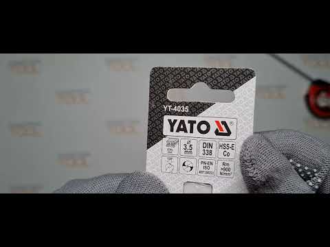 Сверло по металлу Co-HSS 3,5 мм, длина 70/39 мм YATO (YT-4035) Сверло по металлу Co-HSS 3,5 мм, длина 70/39 мм YATO (YT-4035)