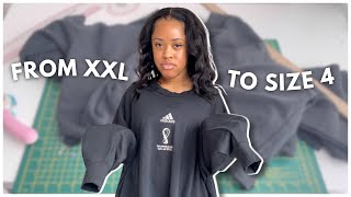 HOW TO RESIZE A SWEATER IN 9 MINUTES | Easy Sewing Project