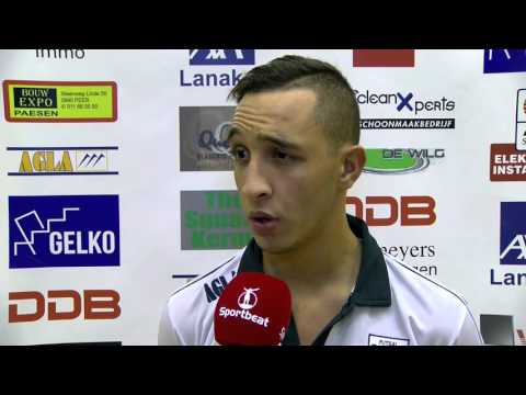 Een boze Jawad Yachou na Hasselt vs Noorderwijk