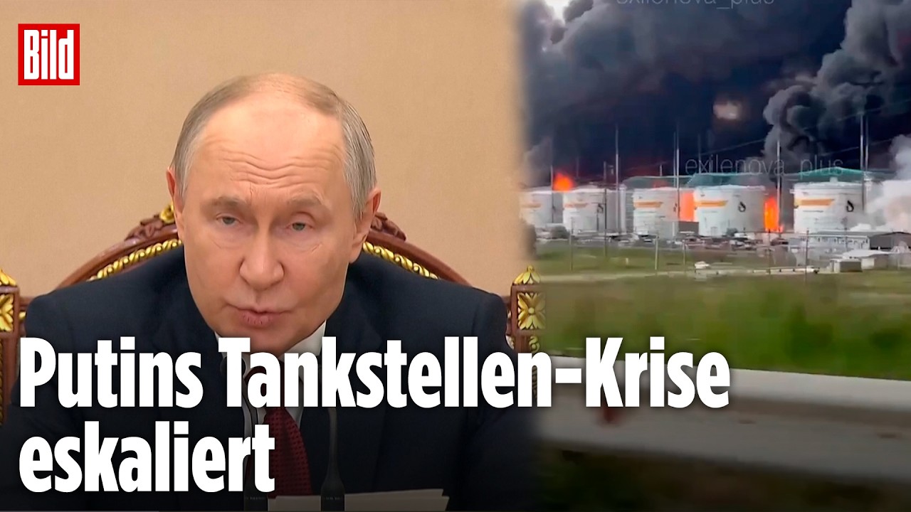 Feuer in Russlands Raffinerien: Putins Tankstellen-Krise eskaliert!