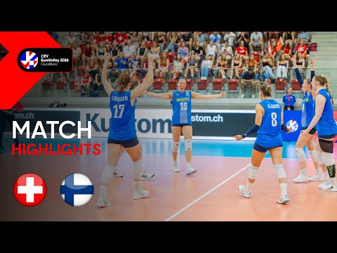 Highlights | Switzerland vs. Finland | CEV EuroVolley 2026 | Qualification Phase W | Pool A
