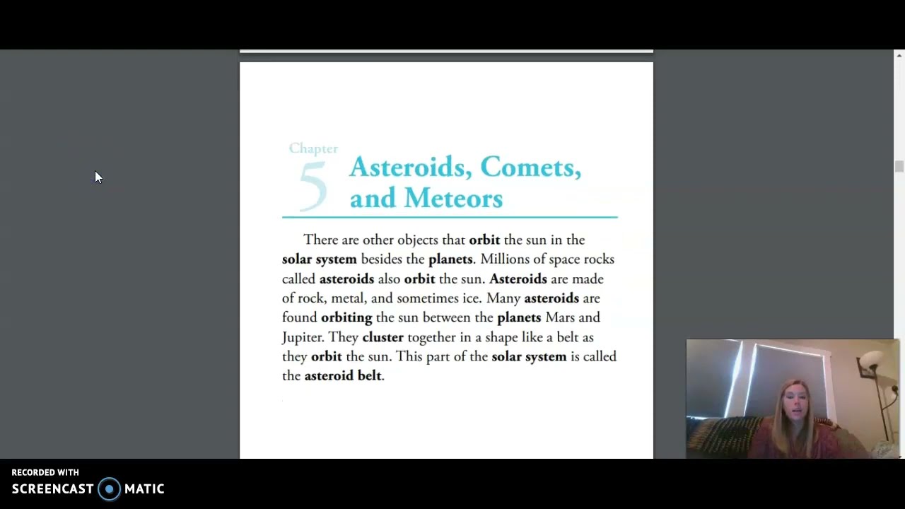 3rd Grade CKLA ELA - Unit 7 Lesson 5 Astronomy: Our Solar System, Beyond: Asteroids, Comets, Meteors
