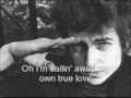 Boots of Spanish Leather - Bob Dylan (+Lyrics) ORIGINAL