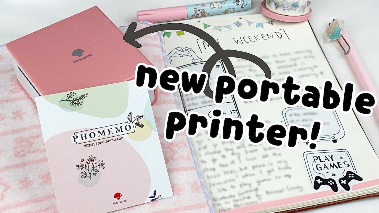 NEW PORTABLE PRINTER! | Phomemo Review and Journal With Me ♡