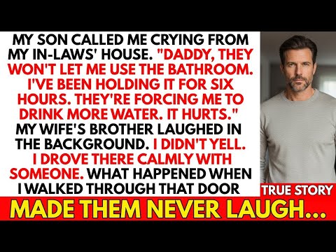 My son called: "They won't let me use the bathroom. It hurts." I heard my wife's brother laugh.