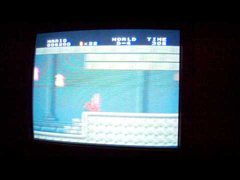 Super Mario Bros speed run on D-4
