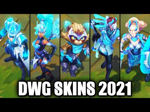 All New DWG Skins Spotlight 2021 - Jhin, Nidalee, Leona, Twisted Fate, Kennen (League of Legends)