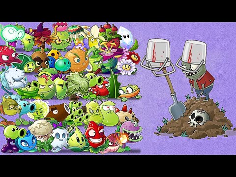 All Plants Max Level Power Up Vs All Buckethead Zombies PvZ 2 Plants vs Zombies 2 Hack