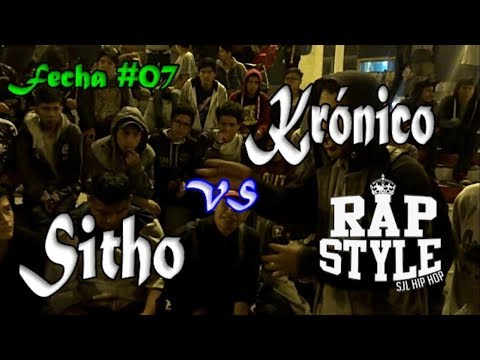 SITHO vs KRÓNICO -4tos- 1ra Liga Rapstyle Sjl (Fecha 07) 2017