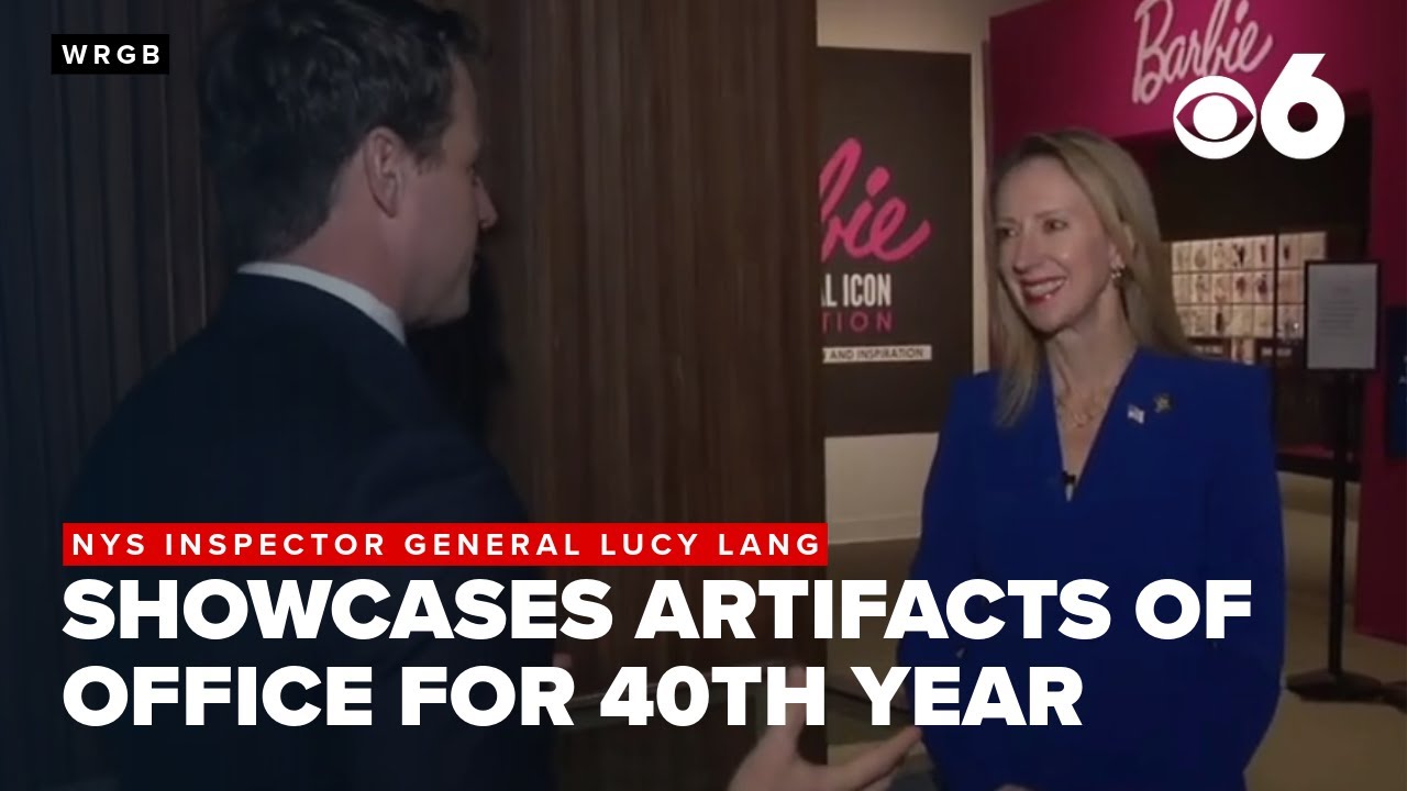 NYS Inspector General Lucy Lang showcases artifacts of Office for 40th Year Anniversary