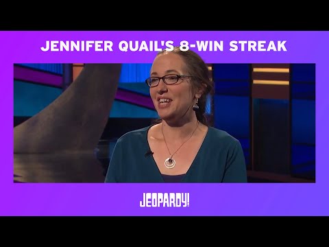 Jennifer Quail's 8-Win Streak | JEOPARDY!