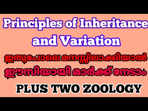 Principles of inheritance and variation in malayalam | part4 | science master | plustwo zoology | p