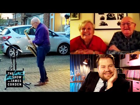 James Corden Catches Up w/ Quarantined Parents