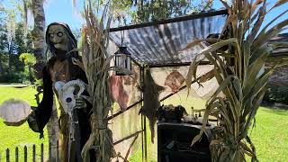 Halloween Yard Display - Swamp Witch Hut 2022