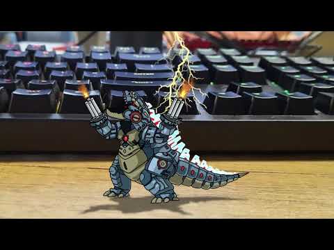 Baby Godzilla, Kong, Mothra vs. Biollante animation Desktop – Animation 8