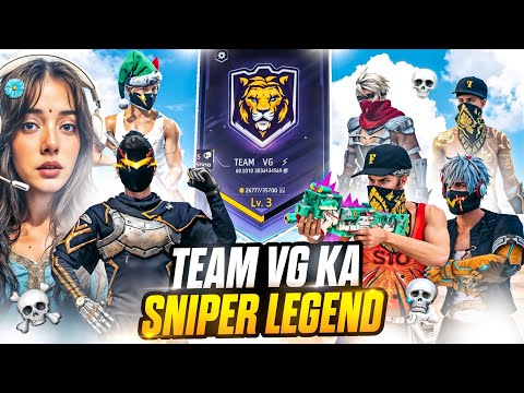TEAM VG KA SNIPER LEGEND🔥 1VS4 LIMITED M☠️😱 ||VASU GAMER||