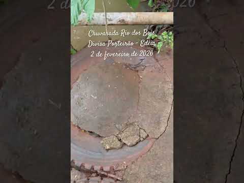 Rio dos Bois com a caixa cheia. Dia 2 de fevereiro de 2026z