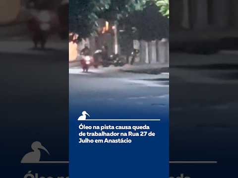 Óleo na Pista Causa Quedas de Moto na Rua 27 em Anastácio  #noticias  #matogrossodosul  #noticiasms