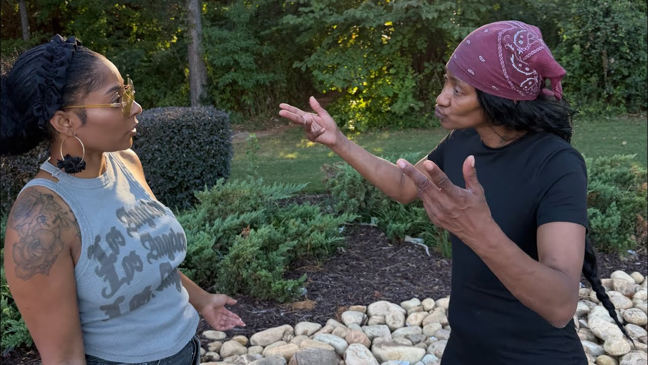 Sharra gets checked by her Mom for having “Larry’s White Wife” involved