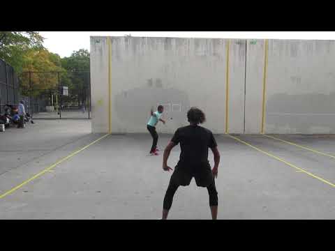 Hoover Park - Leyva vs Patrick - Singles - Game 1 - Filmed By Handball Social - 10.24.2021