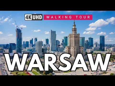 WARSAW Walking Tour 🇵🇱 Poland 4K 60fps | Explore Warsaw Old Town & City Life