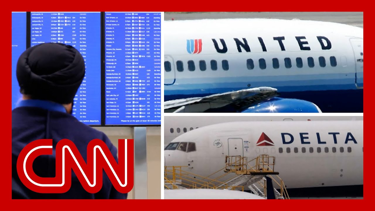 United, Delta cancel flights as nation braces for FAA cuts