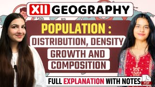 Class 12 Geography Chapter 1 Population: Distribution, density, growth & composition | CBSE, CUET