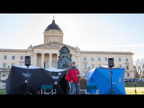 Lake Winnipeg Walleye Economic Survey Results - Rally at the Legislative Building