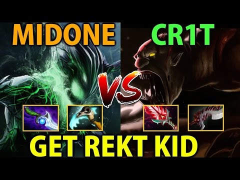 MidOne [OD] vs Cr1t [Lifestealer] Dota2- Get Rekt! Kid