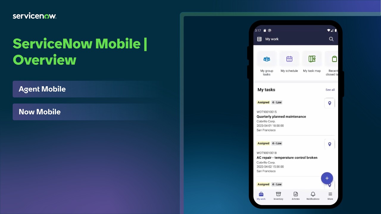 ServiceNow Mobile | Overview