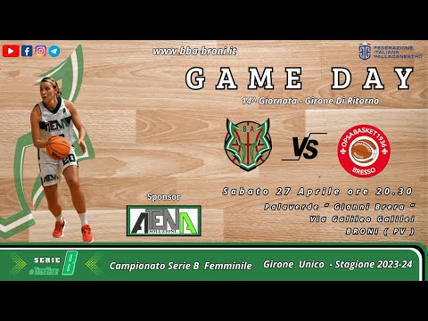 Broni Basketball Academy Vs OPSA Bresso