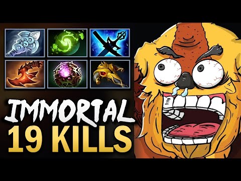 Earthshaker Gameplay with 19 Kills and Windwaker - Dota 7.39