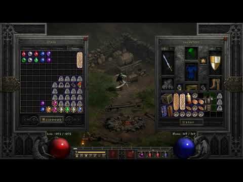 Diablo 2 Resurrected - Hardcore Solo-Self Found - Making my first Enigma!