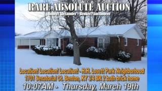 preview picture of video '*RARE Auction Group* Absolute Estate Auction of 3 Bedroom, 2 Bath Brick Home'