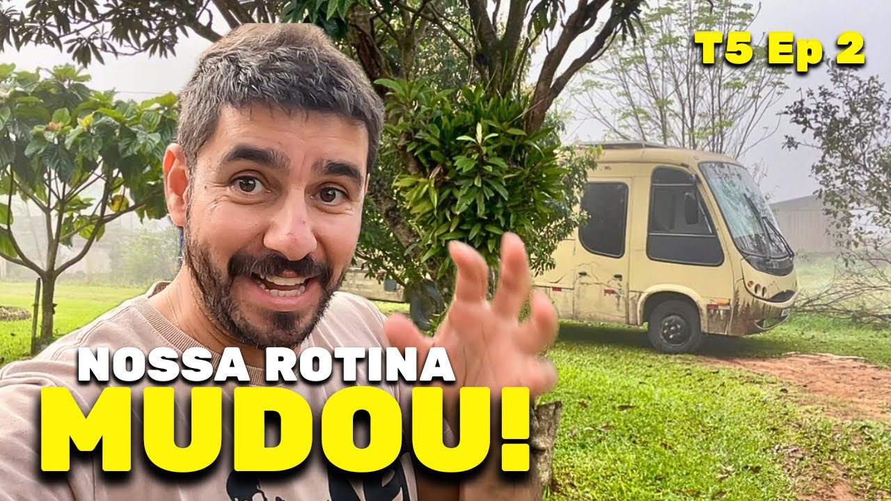 PRIMEIROS DIAS VIVENDO no SÍTIO! Rotina no  MOTORHOME T5 Ep 2