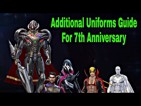 Additional Uniforms Guide For 7th Anniversary Last Day 50% Discount Event - Marvel Future Fight