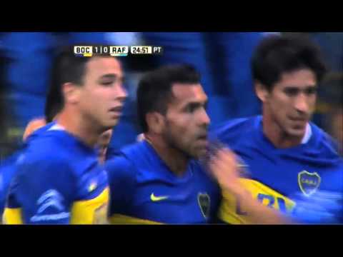 Boca 3   Rafaela 0  Fecha 9  Primera División 2016   Gol de Tevez
