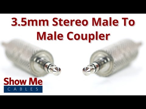 3.5mm Male To 3.5mm Male Adapter - Stereo #3063