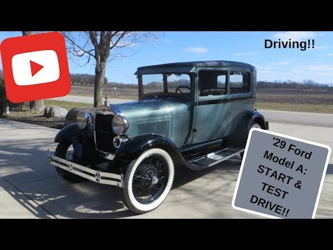 1929 Ford Model A Start Up & test drive!