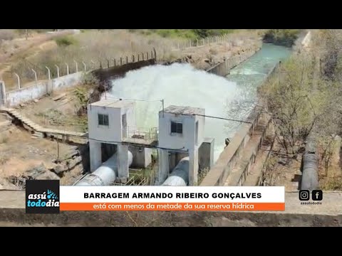Barragem Armando Ribeiro começou novembro com menos da metade da sua reserva hídrica