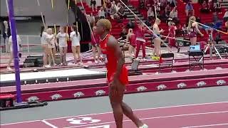 Favour Ashe runs 6.54s 60m at the SEC Indoor Championships. #60m #ncaa #short #secchampionship