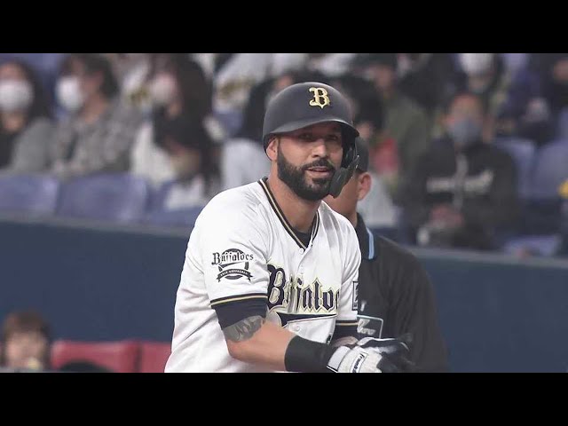 【1回裏】オリックス・ゴンザレス オープン戦初安打となる先制タイムリー!! 2023年3月9日 オリックス・バファローズ 対 阪神タイガース