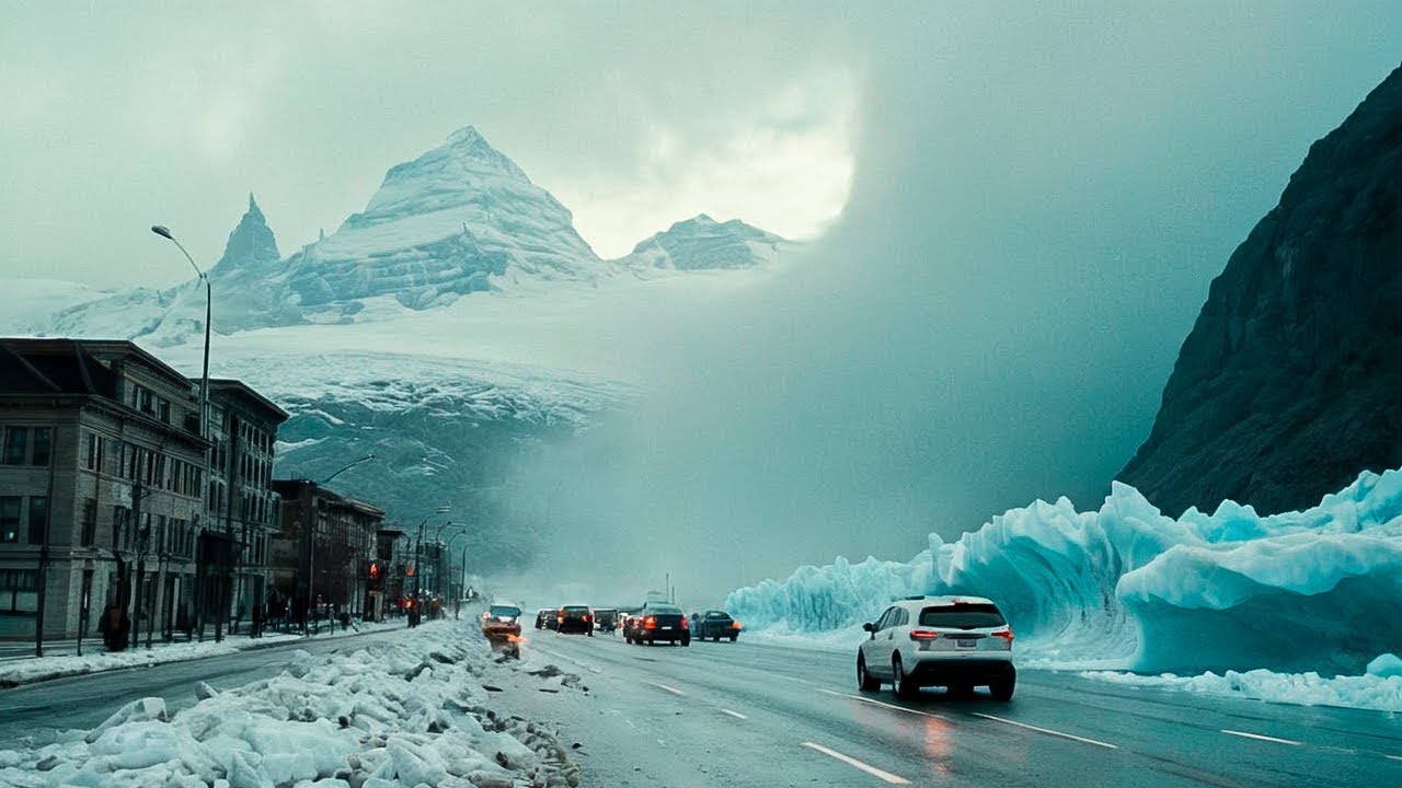 UMA enorme GELEIRA ESTÁ ATRAVESSANDO a TERRA, CONGELANDO instantaneamente TUDO em SEU CAMINHO
