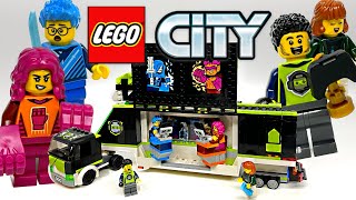 LEGO City Gaming Tournament Truck Review! 2023 set 60388! by just2good