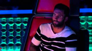 The Voice USA 2015 Battle - Sawyer Fredericks vs. Noelle Bybee- &#39;Have You Ever Seen the Rain&#39;